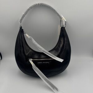 Marc Jacobs Black Hobo Bag with Silver Hardware NWT